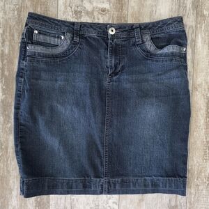 size 12 denim jean skirt baccini womans pencil skirt